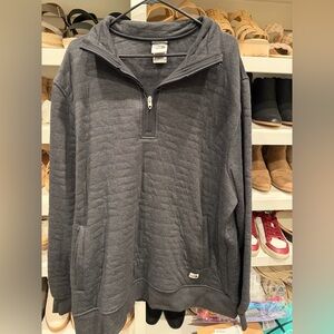 North Face Gray Quarter-Zip Sweater - 2XL
